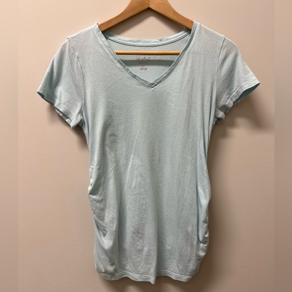 Isabel Maternity Light Blue Tshirt - Picture 1 of 3